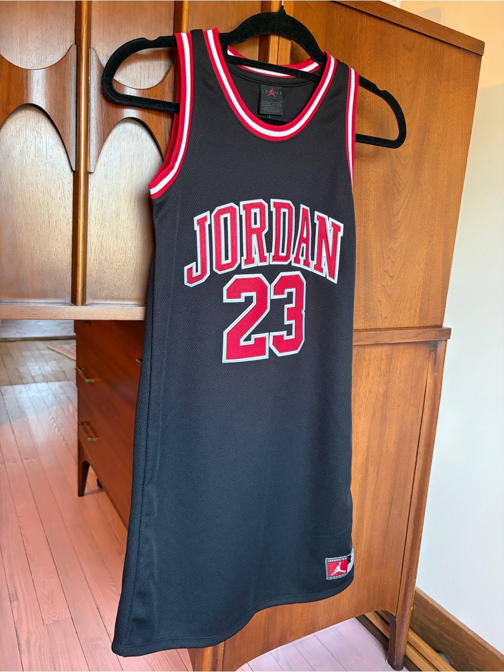 Jordan 23 Black Basketball Jersey Dress Large
